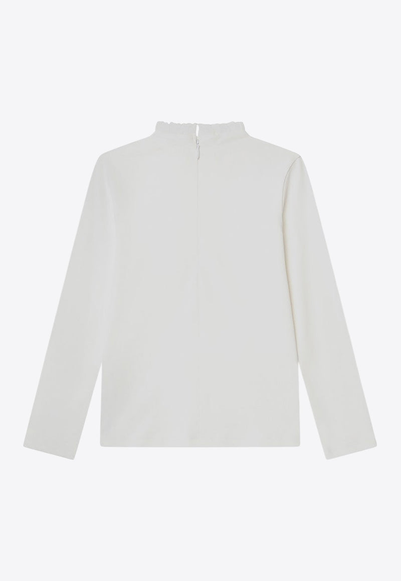 Chloé Kids Girls High-Neck Sweater White C20661CO/R_CHLOE-117