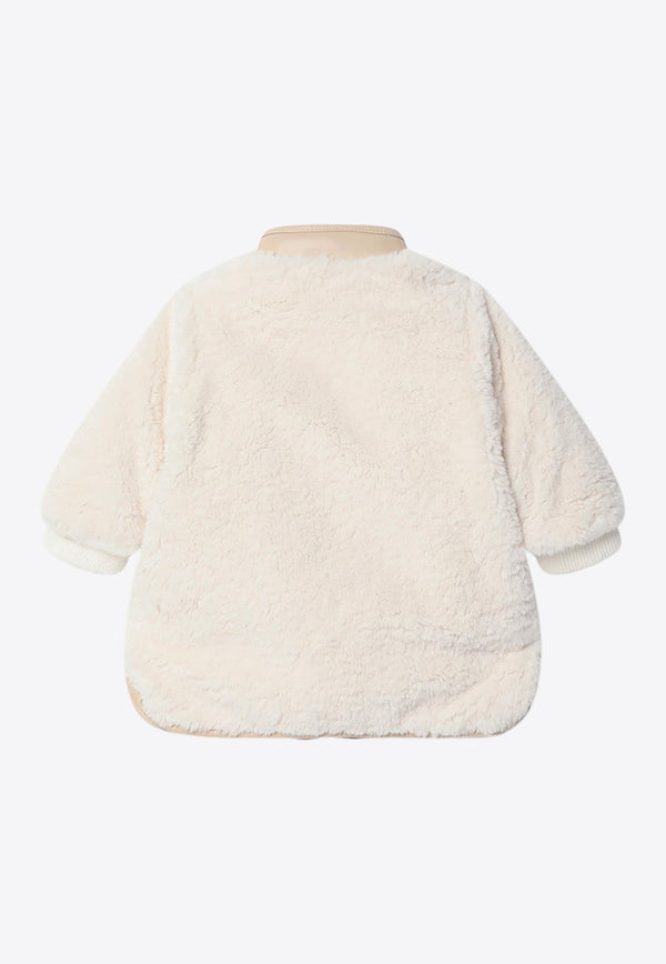 Chloé Kids Babies Shearling-Effect Jacket White C20728PL/R_CHLOE-117