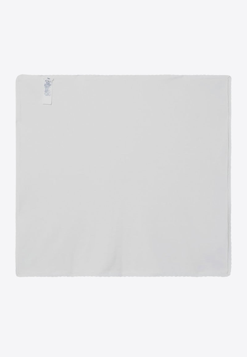 Chloé Kids Babies Logo Embroidered Blanket White C20771CO/R_CHLOE-117
