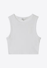 Chloé Kids Girls Embroidered Tank Top White C20852-BCO/S_CHLOE-117