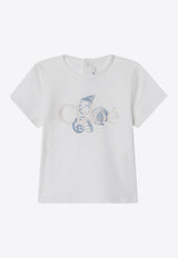 Chloé Kids Babies Shell Print T-shirt White C20912CO/S_CHLOE-117