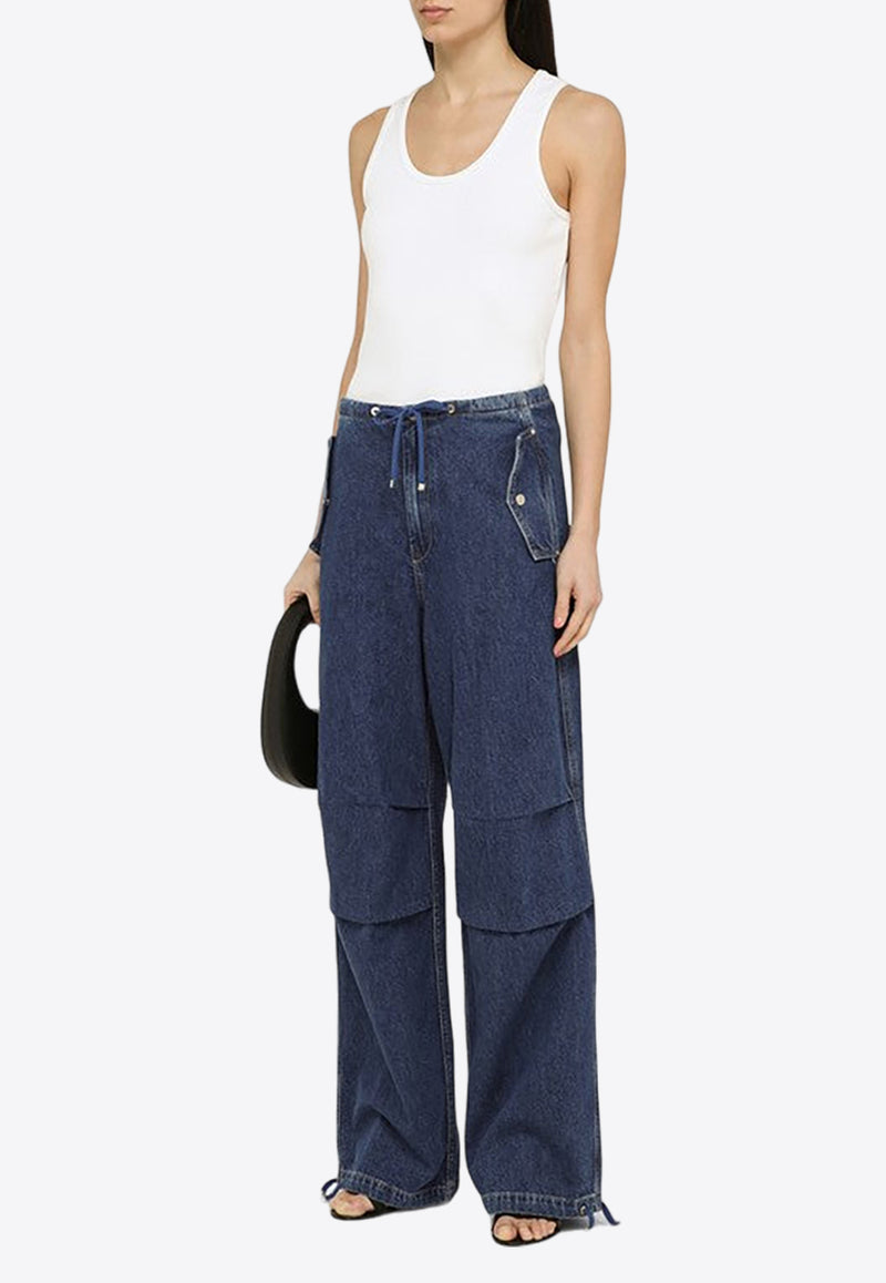 Dion Lee Parachute Straight-Leg Jeans Blue C2174PS24DE/O_DIONL-6047