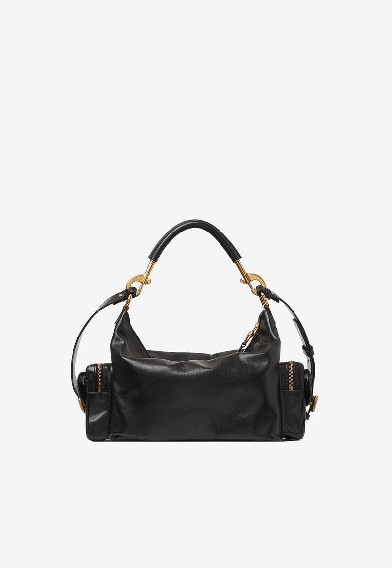 Chloé Leather Crossbody Camera Bag Black C24AS533N83_001_Black_33309168