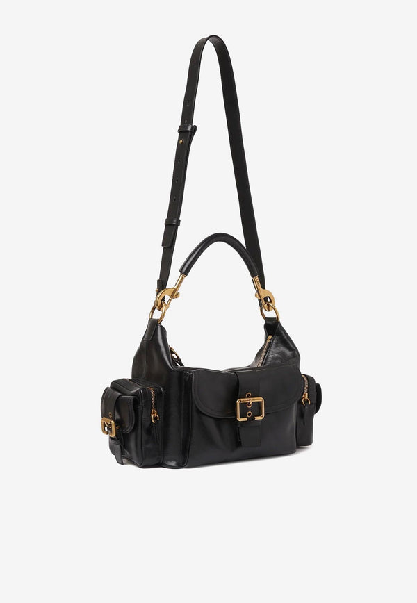 Chloé Leather Crossbody Camera Bag Black C24AS533N83_001_Black_33309168