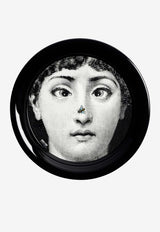 Fornasetti Tema e Variazioni Circular Tray Black C26X363