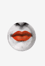 Circular Bocca Tray  Fornasetti Black