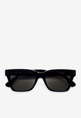 Retrosuperfuture America Square Sunglasses Gray C2N-ILTXPVC/O_SUPER-BLK