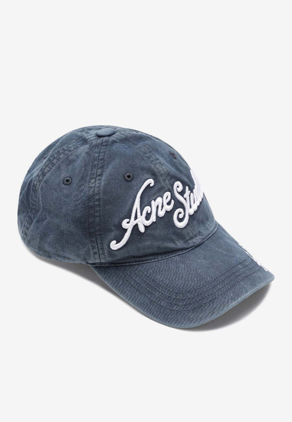Acne Studios Logo Baseball Cap  Blue C40416DE/R_ACNE-BPA