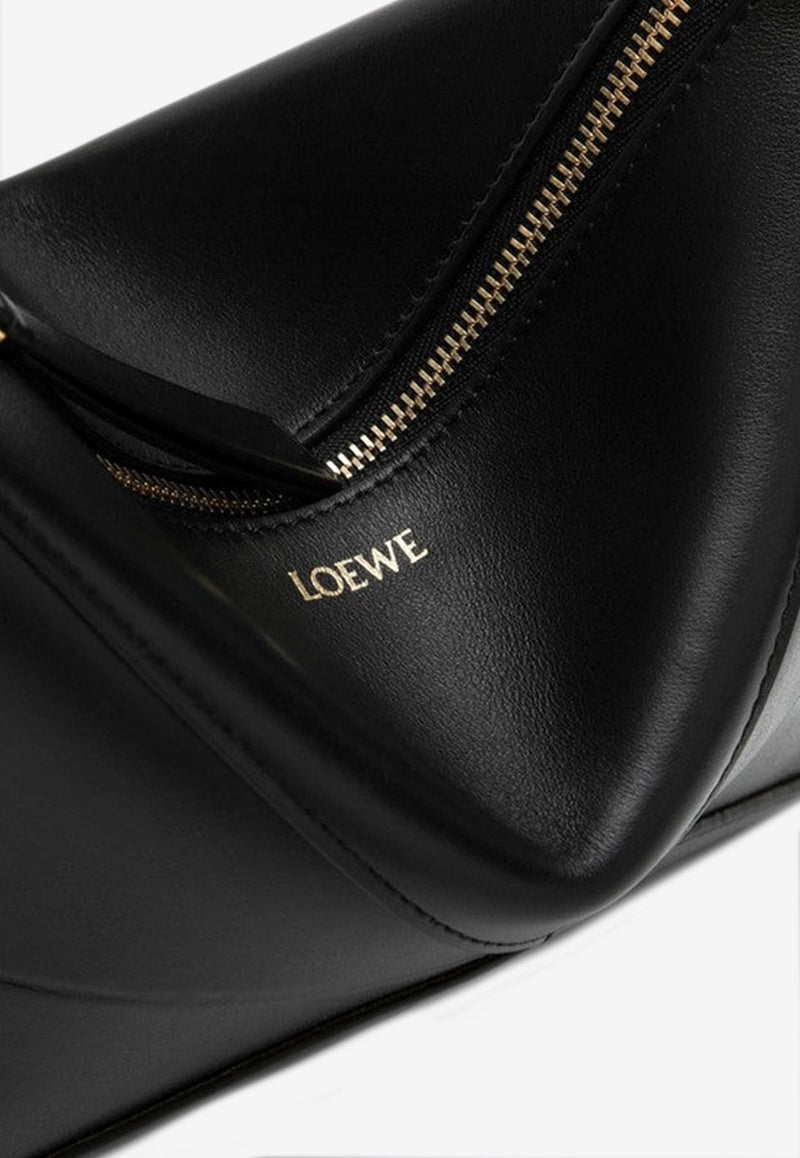 Loewe Puzzle Fold Nappa Leather Shoulder Bag Black C510PT1X01LE/Q_LOEW-1100