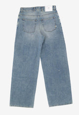 PT Torino Wide-Leg Faded Jeans Denim C5AJ05Z20STY_TX32_MK96