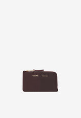 Loewe Logo Stamp Zip Cardholder Burgundy C612Z40X01LE/S_LOEW-7240