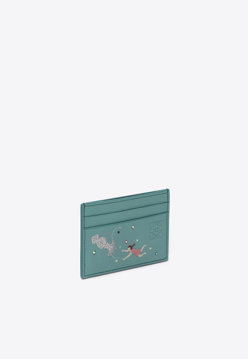 Loewe Squid Calf Leather Cardholder Blue C643322X29LE/Q_LOEW-4412