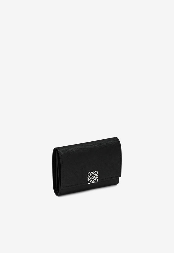 Loewe Small Anagram Vertical Leather Wallet Black C821S33X12LE/Q_LOEW-1100