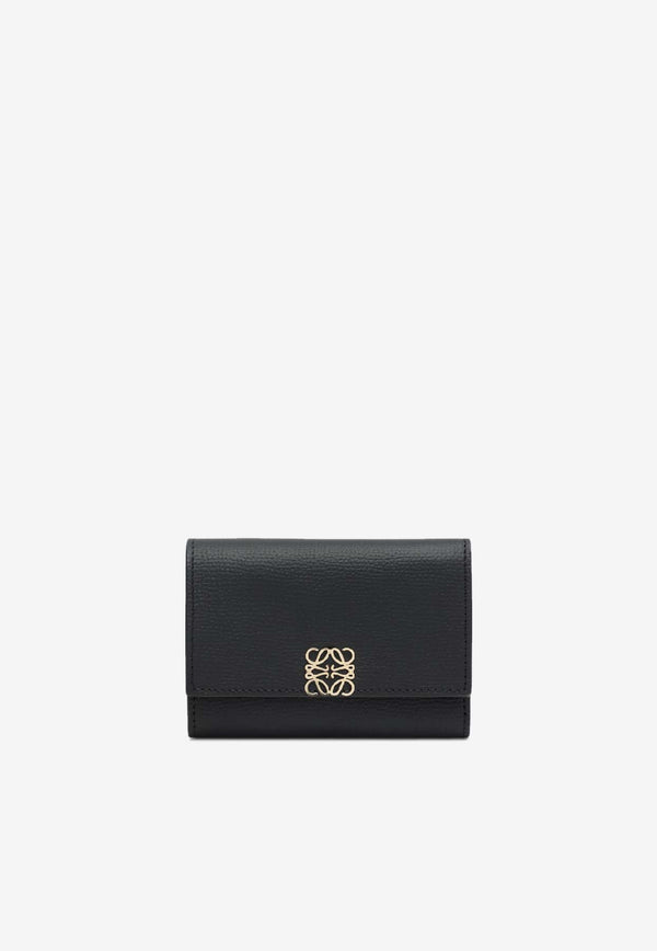 Loewe Small Anagram Leather Wallet  Black C821S33X12LE/S_LOEW-1206
