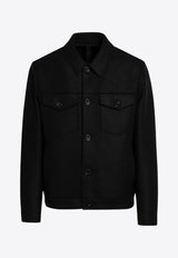 Harris Wharf London Virgin Wool Classic Jacket Black C9331MLK/P_HARWH-199