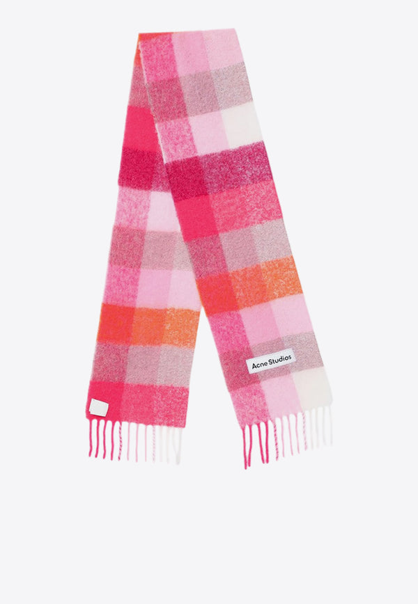 Acne Studios Alpaca Blend Checked Scarf Multicolor CA0084WO/P_ACNE-DQE