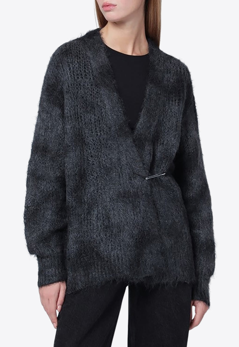 Isabel Marant Mylene Mohair Cardigan Gray CA0143FAC4L05I/R_ISAMA-02AN