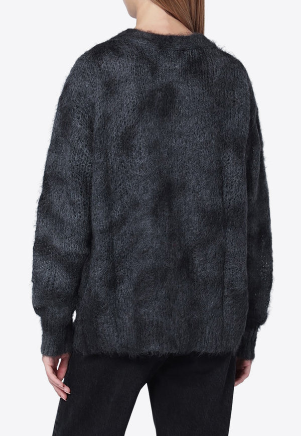 Isabel Marant Mylene Mohair Cardigan Gray CA0143FAC4L05I/R_ISAMA-02AN