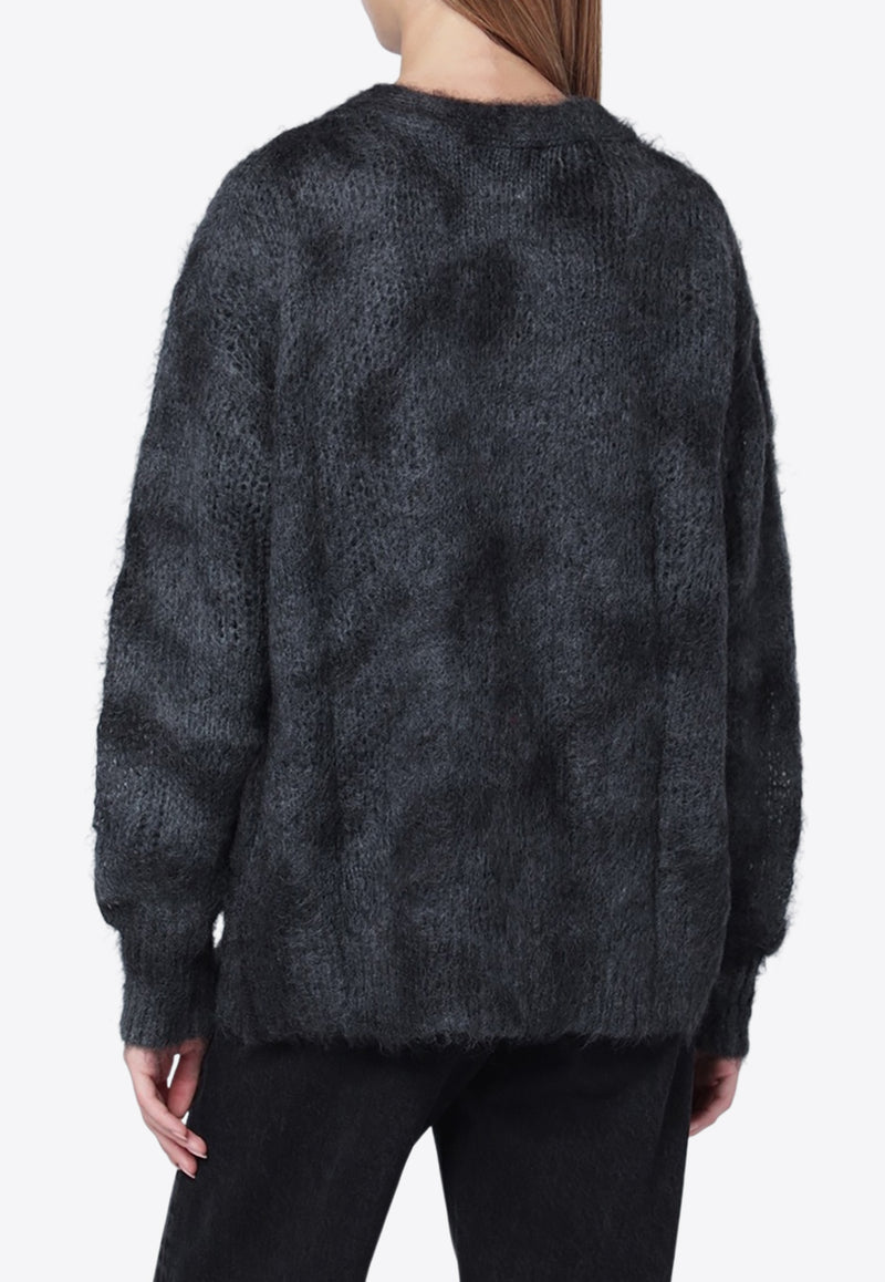 Isabel Marant Mylene Mohair Cardigan Gray CA0143FAC4L05I/R_ISAMA-02AN