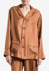 Tom Ford Long-Sleeved Silk Shirt CA3282-FAX1426 KB285 Brown