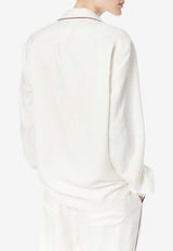 Tom Ford Silk Twill Pajama Shirt White CA3335-FAX1717 WAD