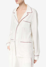Tom Ford Silk Twill Pajama Shirt White CA3335-FAX1717 WAD