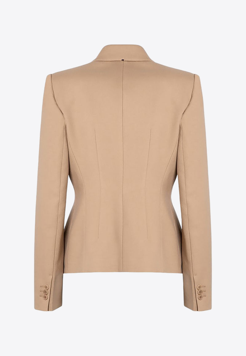 Sportmax Cablo Double-Breasted Blazer Beige CABLOWO/P_SPORM-006