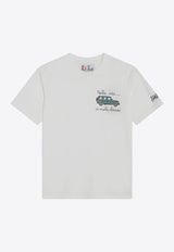 MC2 Saint Barth Kids Boys Arnott Car Embroidered T-shirt White CAM000101027I/R_MC2-10EMB