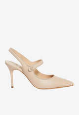 Camparisli 90 Nappa Leather Slingback Pumps
