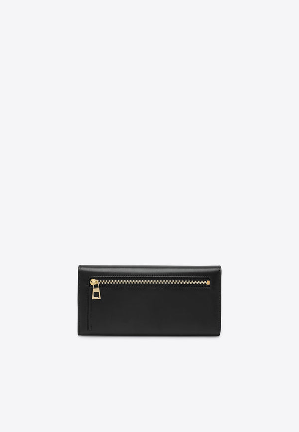 Loewe Anagram Pebble Continental Leather Wallet Black CANBACWX01LE/P_LOEW-1100