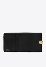 Loewe Small Pebbled Leather Wallet Black CANBS33X01LE/Q_LOEW-1100