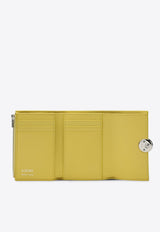 Loewe Small Anagram Pebble Leather Wallet Yellow CANBS33X01LE/P_LOEW-4407