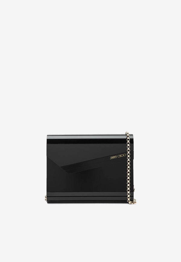 Jimmy Choo Candy Logo Acrylic Clutch Black CANDYACR/R_JIMCH-BLK