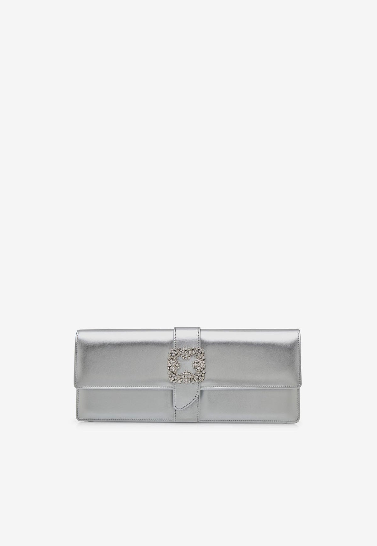 Caprilong Crystal Buckle Clutch in Nappa Leather – THAHAB KW