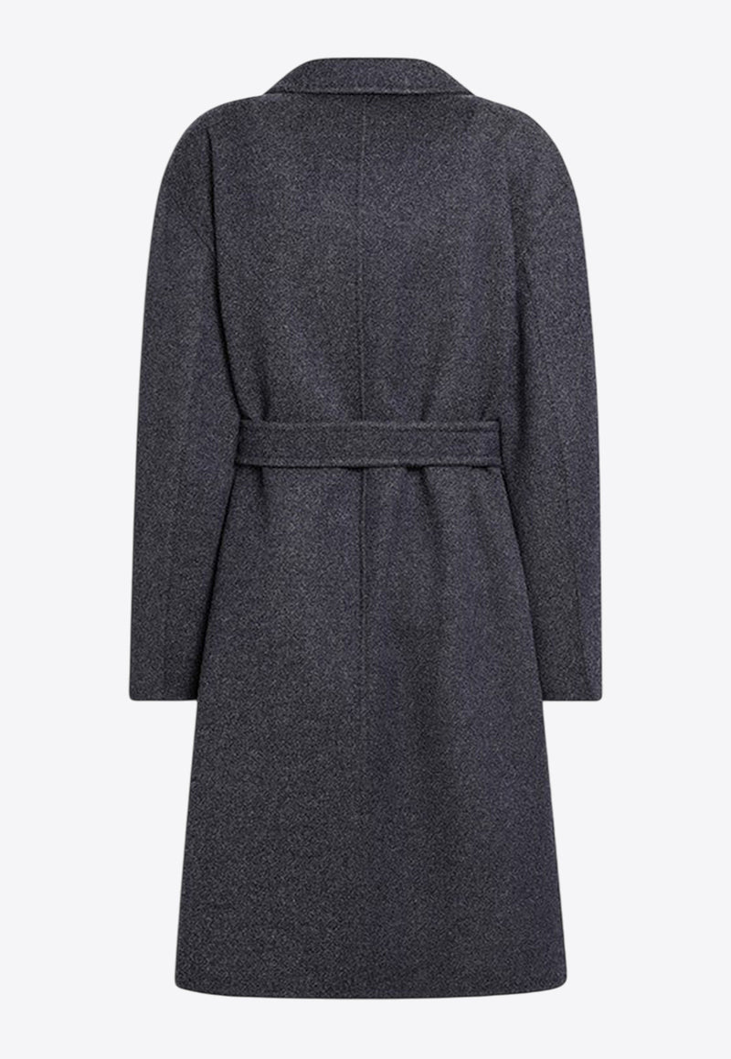 Max Mara Carnia Wool Coat with Denim-Effect Navy CARNIAWO/R_MAXM-001