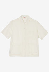 Barena Venezia Donde Net Short-Sleeved Shirt White CAU45443144WHITE