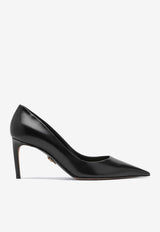 Dolce & Gabbana Devotion 80 Calf Leather Pumps  Black CD1893AP412/R_DOLCE-80999