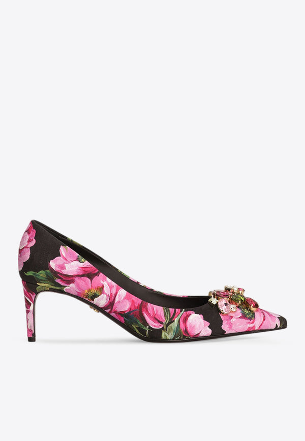 Dolce & Gabbana Lollo 60 Floral Brocade Pumps Multicolor CD1900 A6L95 HN5KR