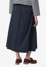 PT Torino Pleated Midi Skirt Blue CDGODS000STDVD05/S_PT0F-0360