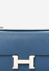 Constance Elan 25 in Deep Blue Epsom Leather with Palladium Hardware