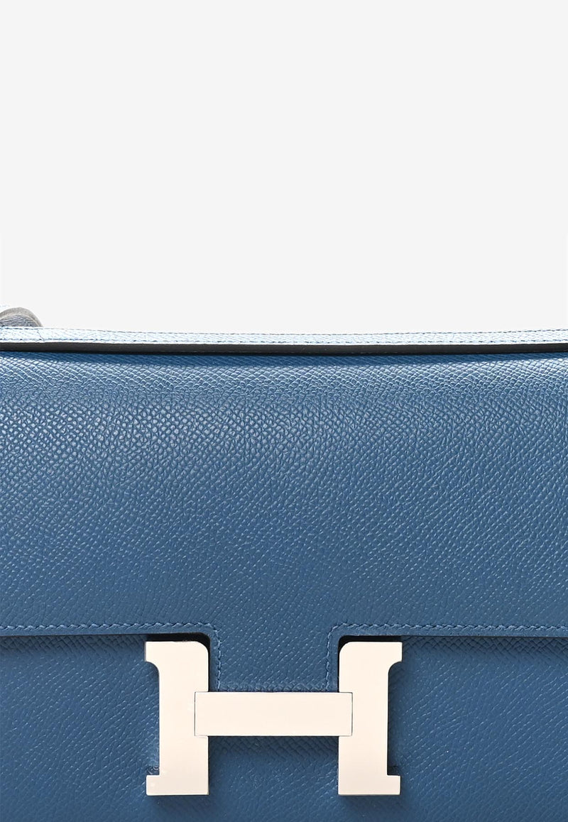 Constance Elan 25 in Deep Blue Epsom Leather with Palladium Hardware