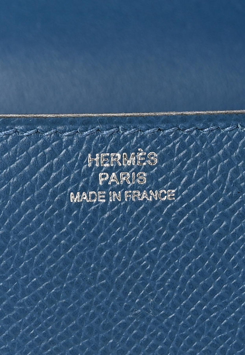 Constance Elan 25 in Deep Blue Epsom Leather with Palladium Hardware