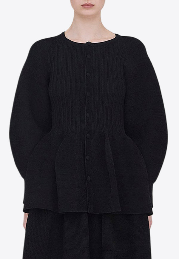 CFCL Pottery Velvet Knit Cardigan Black CF008KE007BLACK