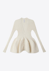 CFCL Pottery Reef Luxe Cardigan White CF008KE170IVORY