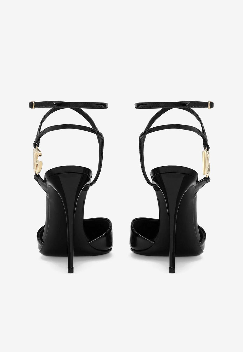 Dolce & Gabbana Lollo 105 Patent Leather Pumps CG0726 AP622 80999 Black