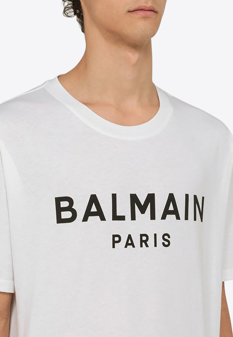 Balmain Logo-Printed Crewneck T-shirt CH1EG000BB73/O_BALMA-GAB