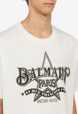 Balmain Logo-Print Crewneck T-shirt CH1EG000GD29/O_BALMA-GAB