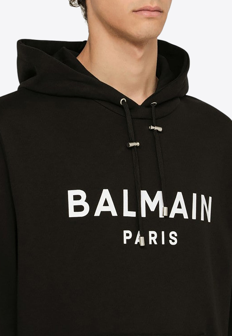 Balmain Logo-Printed Hooded Sweatshirts CH1JR002BB65/O_BALMA-EAB