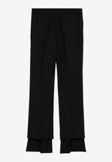 Chloé Asymmetrical Wool Pants Black CH24APA32063/P_CHLOE-001