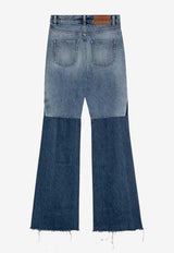 Chloé Patchwork Flared Jeans Blue CH24WDP14159/P_CHLOE-4ZD